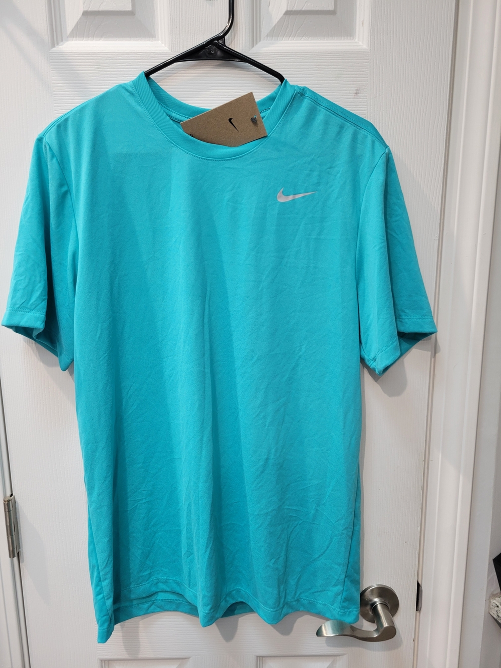 Nike Men’s Teal Short Sleeve Dri-FIT Crew T-Shirt